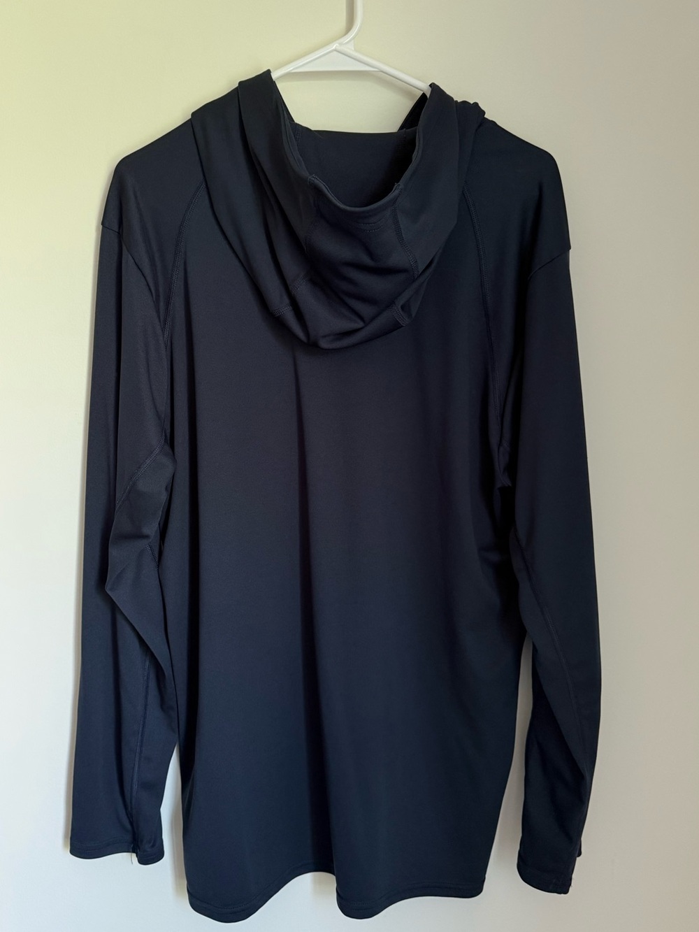 Men’s Made in USA Origin Performance Hooded Long Sleeve in Navy - Picture 3 of 5